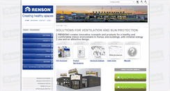 Desktop Screenshot of export.renson.eu